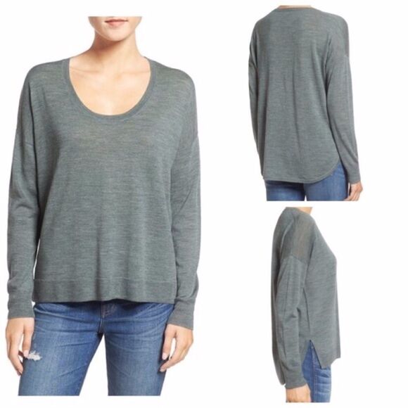 Madewell Northlight Merino Green Pullover Sweater Small - Picture 1 of 2